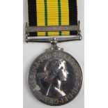 Africa General Service Medal QE2 with Kenya clasp (22889639 Fus M O'Keefe R.IR.Fus. nEF