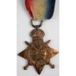 1915 Star to 3-3703 Pte G Rogers Hamps Regt. Killed In Action 1/7/1916 (1st Day Battle of Somme)