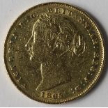 Australia Sovereign 1865 Sydney VF but with much pitting, possibly ex jewellery