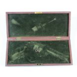 Gun case made for large framed pin fire revolver.