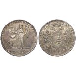 German State Nurnberg commemorative silver Thaler 1753 SF-ILOE, for the Peace of Hubertusburg, KM#