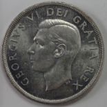 Canada Silver Dollar 1950 "Arnprior" type UNC