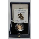 Half Sovereign 1992 Proof FDC boxed as issued