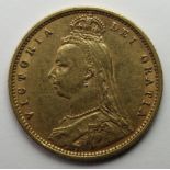 Half Sovereign 1892 aVF