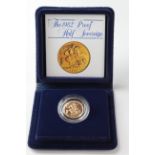 Half Sovereign 1982 Proof FDC boxed as issued