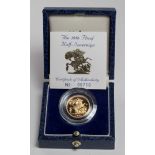 Half Sovereign 1986 Proof FDC boxed as issued