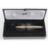Montblanc Meisterstuck Sterling Silver Solitaire fountain pen (no. 146), serial no. MG110007, with