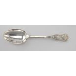 Jersey Militia silver shooting spoon inscribed "WJN 1st. Prize, 2nd or East Regt. 1891".