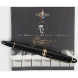 Montblanc Meisterstuck Hommage a Frederic Chopin fountain pen, serial no. VP1029837, original M nib,