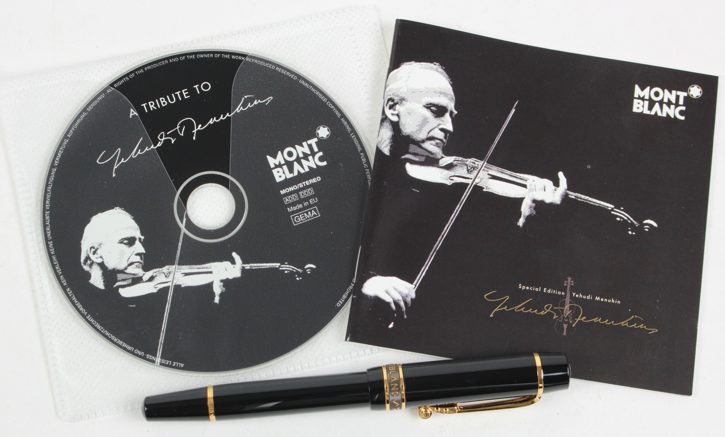 Montblanc Donation Series Yehudi Menuhin fountain pen, not numbered, original M nib, with