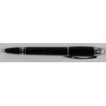 Montblanc Starwalker black / chrome fountain pen, serial no. HD1336010, original M nib, pen only