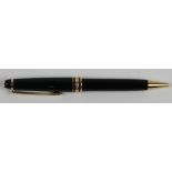 Montblanc Meisterstuck black / gold plated ballpointl pen (164), serial no. XH2528324, pen only
