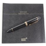 Montblanc Meisterstuck black fountain pen (no. 149), serial no. PF1032772, with original M nib,