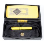 Parker Duofold Manadarin fountain pen, 1995, with original M nib, booklet present, contained in
