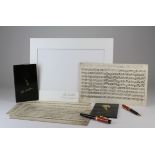 Montblanc Donation Series Johann Sebastian Bach fountain pen (3642 of 12000) & ballpoint pen (7543