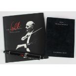 Montblanc Donation Series Sir Georg Solti fountain pen, not numbered, original F nib, with booklet &