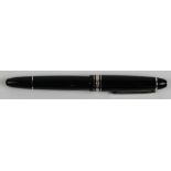 Montblanc Meisterstuck Le Grand black / chrome fountain pen (146), serial no. MV1107581, original