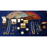 Costume Jewellery, a mixed selection of items including necklaces, rings, brooches, bracelets,