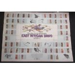 Trade issue, Brooke Bond, wallchart, East African Birds, Series 2 (folded, vg) (1)