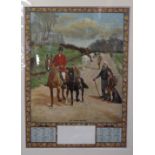Ephemera, a selection of 8 card mounted chromo litho prints, each with a calendar for 1898,