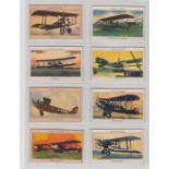 Cigarette cards, Amalgamated Tobacco Co, 5 sets, Aircraft of the World, British Locomotives, British