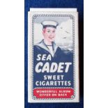Sweet Cigarette packet, Cadet Sweets, 'Sea Cadet' complete packet, hull & slider (gd) (1)