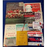 Rugby Union, Welsh International selection, mainly 1940's/50's programmes inc. v France 22 March