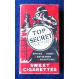 Sweet Cigarette packet, Como Confectionery, 'Top Secret' complete packet, hull & slider (gd) (1)