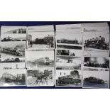 Railwayana, a collection of approx. 200 privately taken photos, b/w, postcard size, taken 1970's,