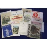 Ephemera, mixed selection, including menu cards, greetings cards, (mostly 1950's), hotel labels, and