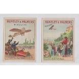 Trade cards, Huntley & Palmers, Aviation, 'P' size, English text, ref HUT-2 (a) (set, 12 cards) (