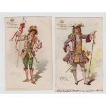 Postcards, Theatre, early chromo-litho 'Empire Theatre' adverts, costumed characters from 'Old China