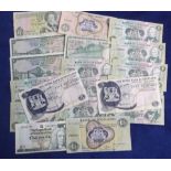 Banknotes, Bank of Scotland, three £5 notes (1968-1970) fifteen £1 notes, 1967 x 2, 1968 x 1, 1970 x