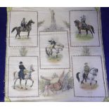 Tobacco silk, ATC, Generals, premium pillowcase silk showing Gen. Robert E. Lee, Col W.F. Cody, Gen.