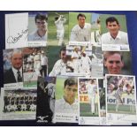 Cricket autographs, selection of signed Cornhill & other postcards inc. Moxon, D. Malcolm, Amiss,
