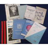 Football, Manchester City, handbooks, Players brochures etc, 1947 Onwards. Noted Manchester City F.