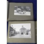 Photographs, 2 albums of 1930's of UK topo photos, approx. 8" x 5", all captioned, including pubs,