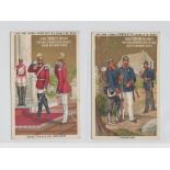 Trade cards, Liebig, German Army Uniforms 1, English language issue, ref S125 (set, 6 cards) (gd) (