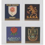 Trade cards, South Africa, Total Oil, South African Rugby Club Badges, (set, 25 cards) (vg)