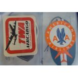 Ephemera, Aviation, a collection of approx 125 Airline labels 1940's onwards inc. American Airlines,