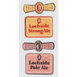 Beer labels, James Deuchar, Lochside Strong Ale & Pale Ale v.r's plus Pale Ale and Brown Ale