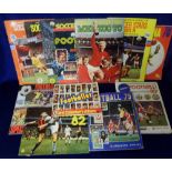 Trade cards, a collection of 12 Football Sticker albums, mostly part complete, 1970's/80's inc.