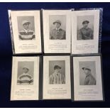 Horseracing postcards, a collection of 6 National Sportsmen postcards of Jockeys, all with
