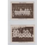 Cigarette cards, Pattreiouex, Football Teams (F192-241), two cards, Manchester City (F200) &