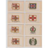 Tobacco silks, Phillip's, Regimental Colours & Crests, B.D.V, 'M' size, (set, 120 silks) (gd)