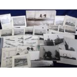 Shipping/Naval, photographs etc, a collection of 35+ b/w photos, various sizes, some stuck to