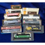 Model Railways, Athearn Trains, including 4608 Sante Fe PWR, 4501 Southern Pacific PWR, 4722