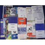 Football programmes, Tottenham Hotspur FC, a selection of 70+ home and away issues, general