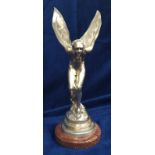 Motoring, Rolls Royce, a Charles Sykes design Spirit of Ecstasy showroom mascot, silver plated,