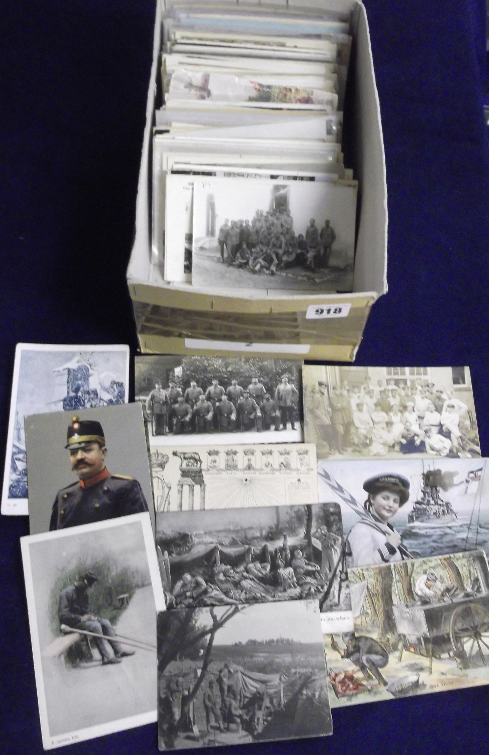 Postcards, German Military, WW1, patriotic, troops, sentimental, art, photographic, postmark